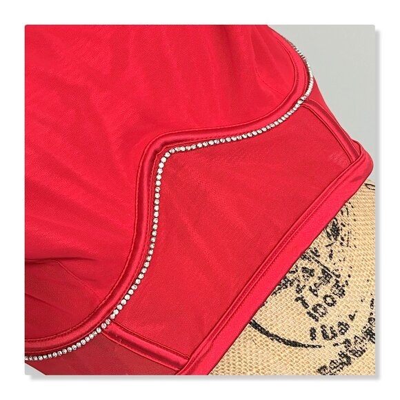 Auden Intimates Rhinestone Corset Bra Sz XXL - Picture 5 of 9